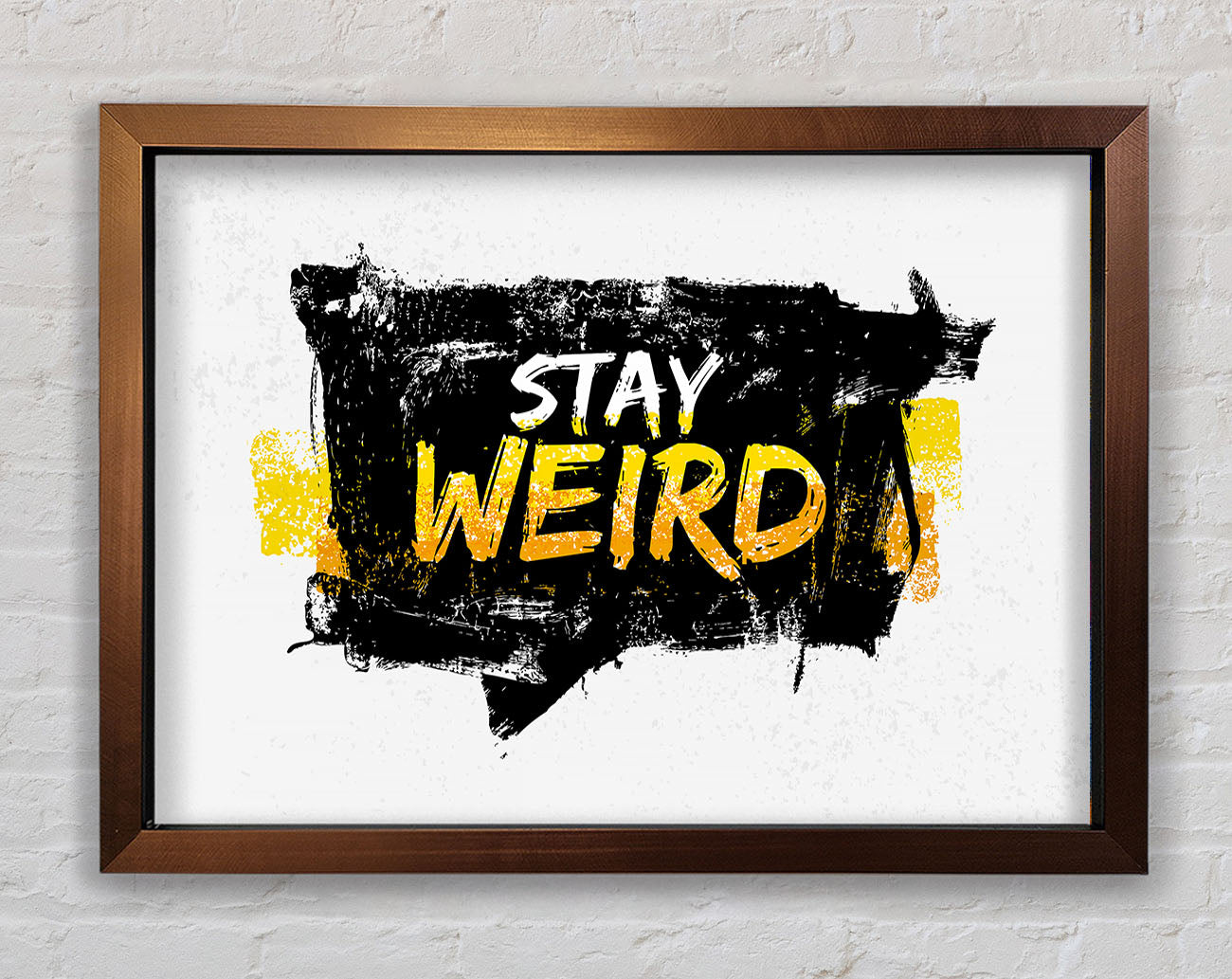 Stay Weird Framed Print
