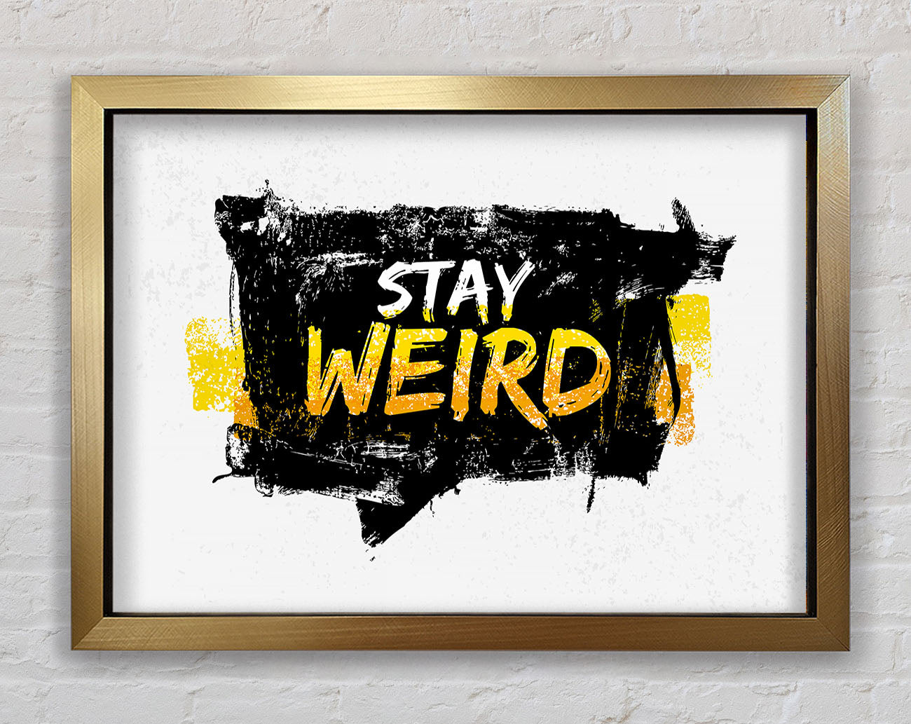 Stay Weird Framed Print