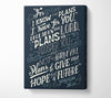 For I Know The Plans I Have For You Canvas Wall Art