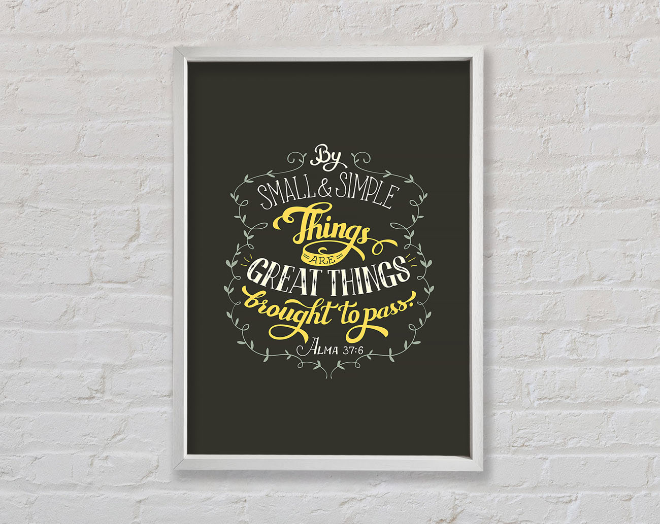 By Small And Simple Things Framed Wall Art