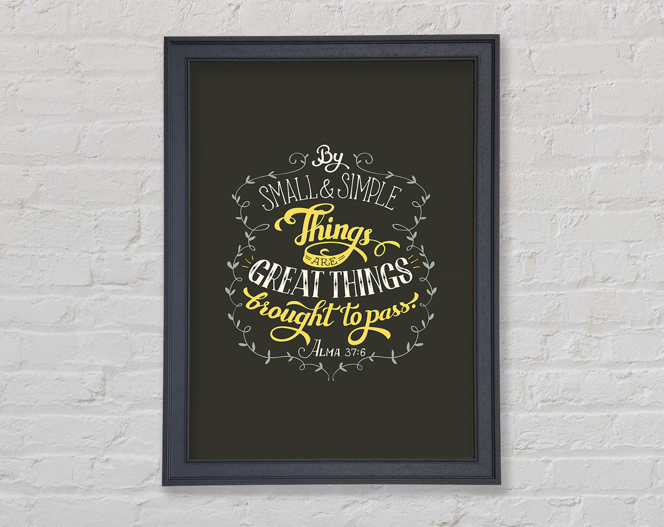 By Small And Simple Things Framed Wall Art