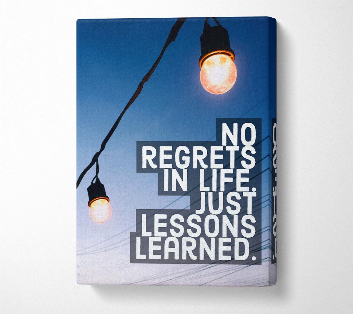 No Regrets In Life Canvas Wall Art