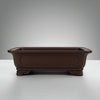 24cm Premium Unglazed Bonsai Pot | Rectangle | 24cm x 16cm x 8cm | Brown