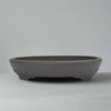 30cm Premium Unglazed Bonsai Pot | Oval | 30cm x 24cm x 6cm | Brown