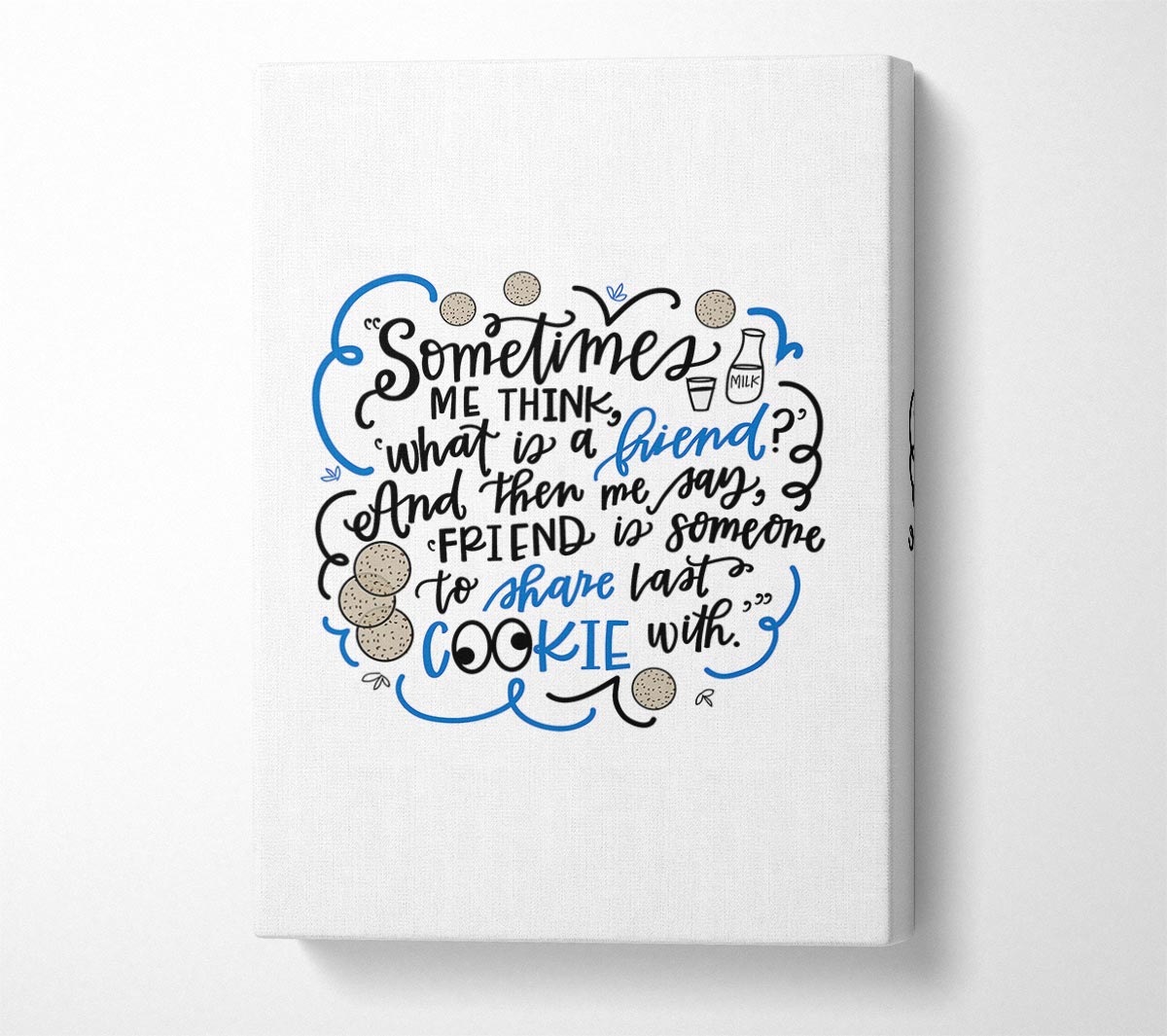 Cookie Friend Canvas Wall Art