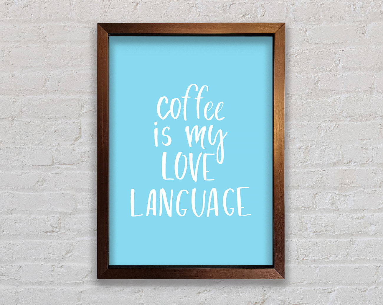 Coffee Is My Love Language Framed Wall Art