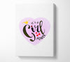 It's A Girl Power Canvas Wall Art