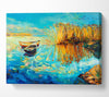 Twin Sailboat Reflections Canvas Wall Art