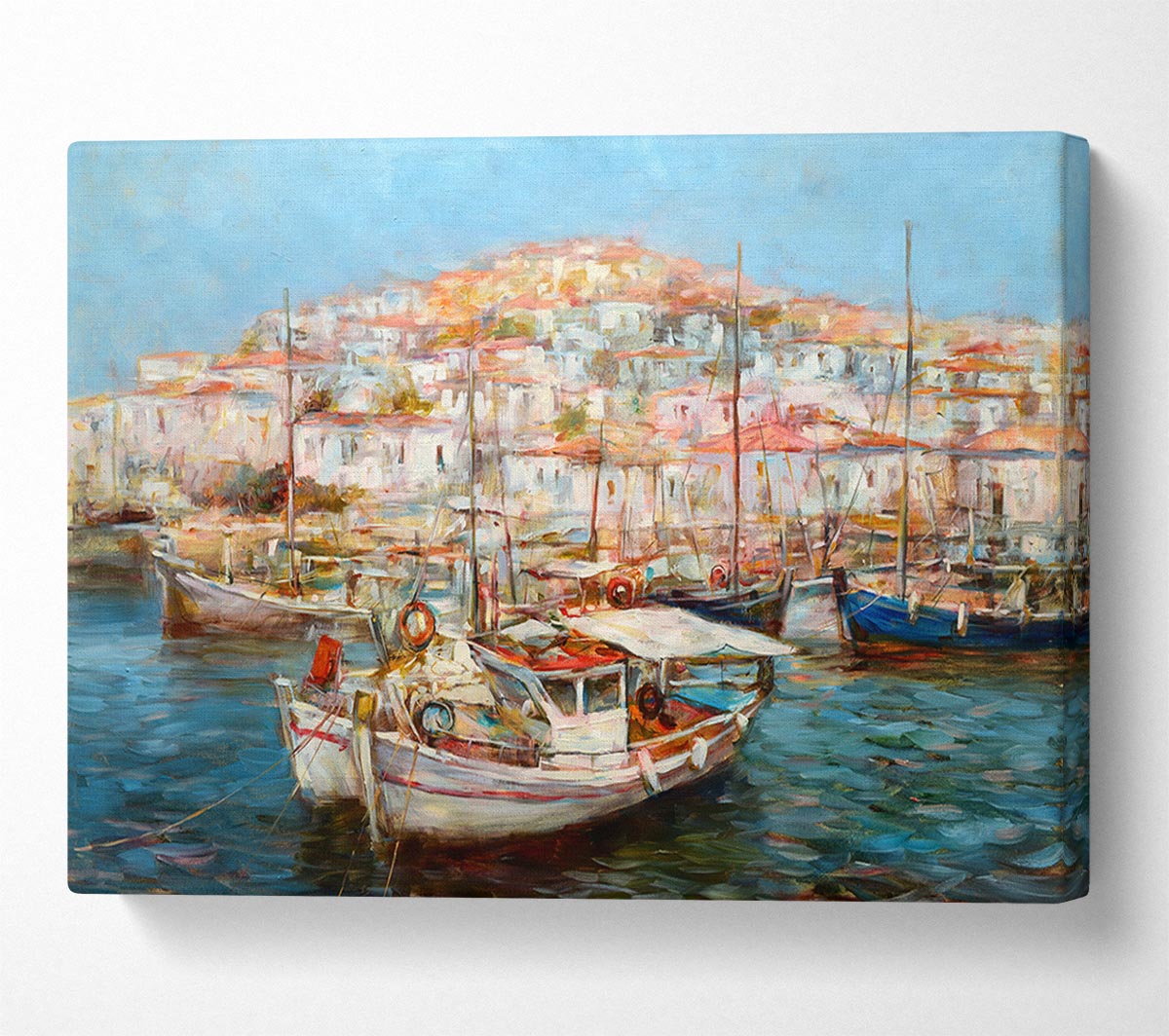 Italian Fishing Village Canvas Wall Art