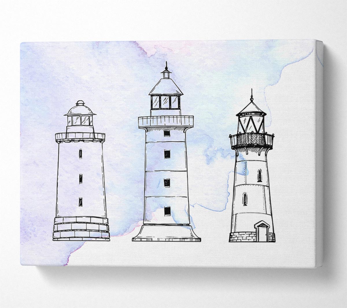 The Structure Of The Lighthouses Canvas Wall Art
