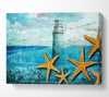 Lighthouse Shellfish Canvas Wall Art