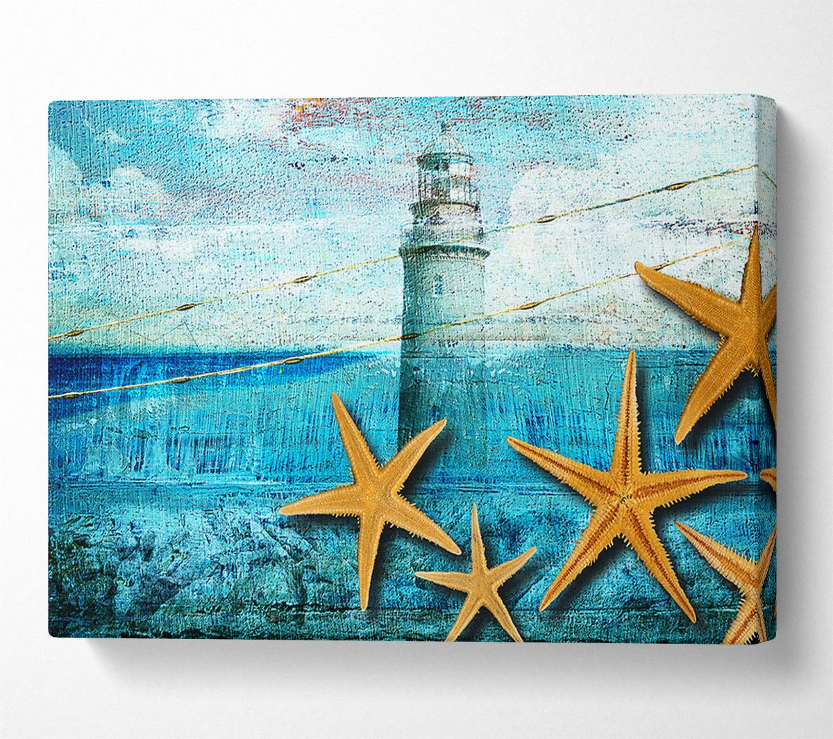 Lighthouse Shellfish Canvas Wall Art
