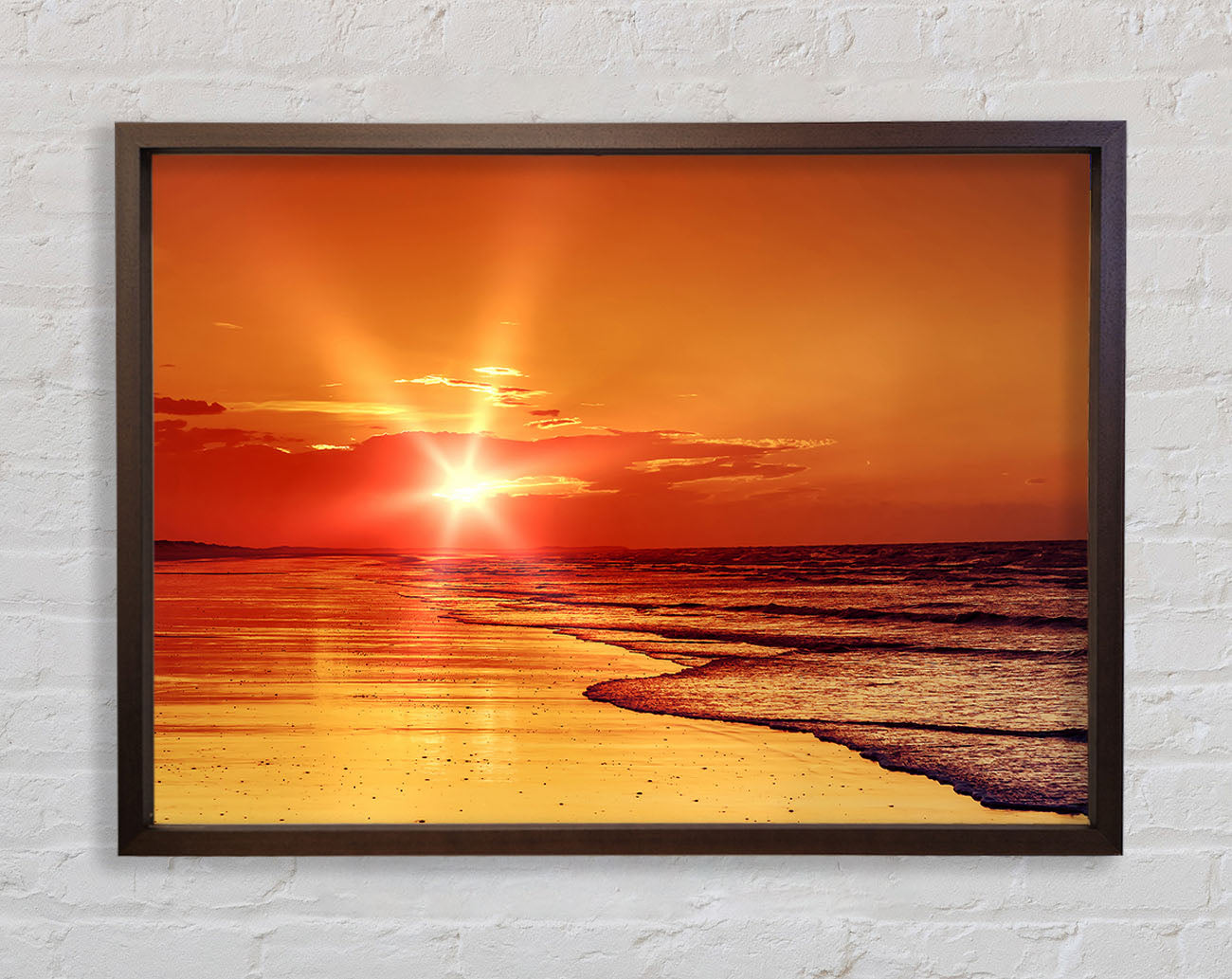 As The Sun Comes Through The Clouds Framed Wall Art