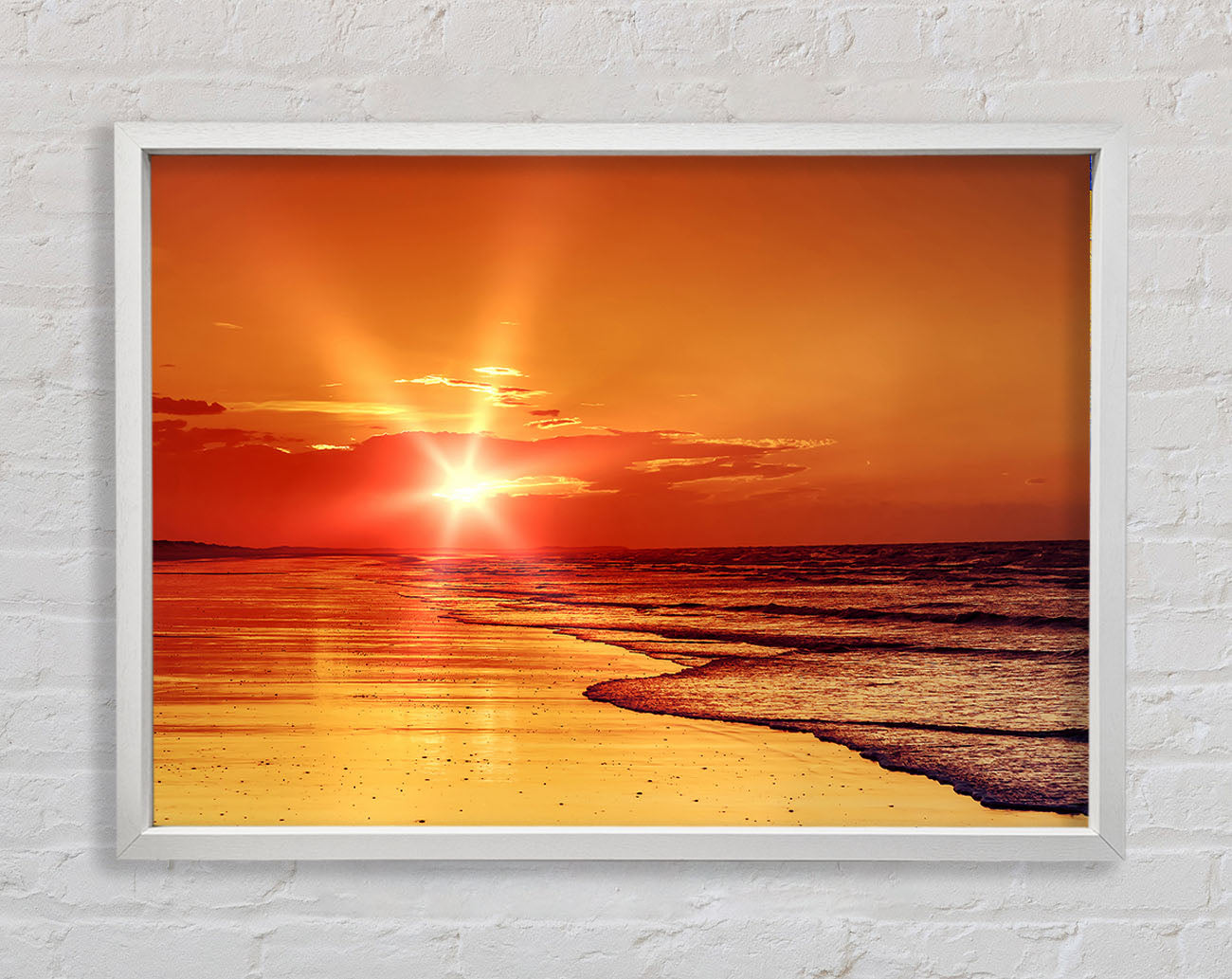 As The Sun Comes Through The Clouds Framed Wall Art