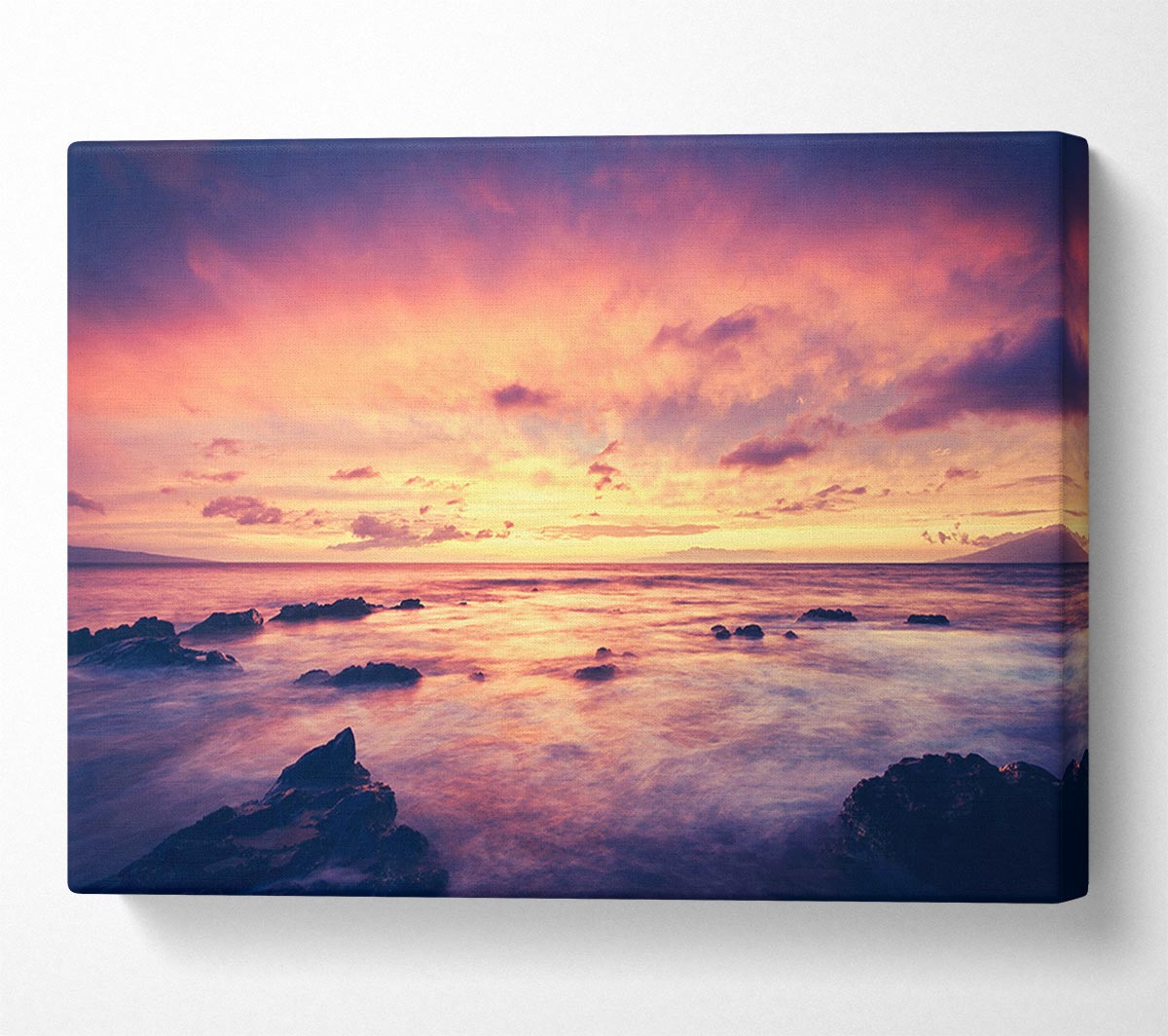 Retro Ocean Canvas Wall Art
