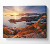 Mountain Sun Sparkle Canvas Wall Art