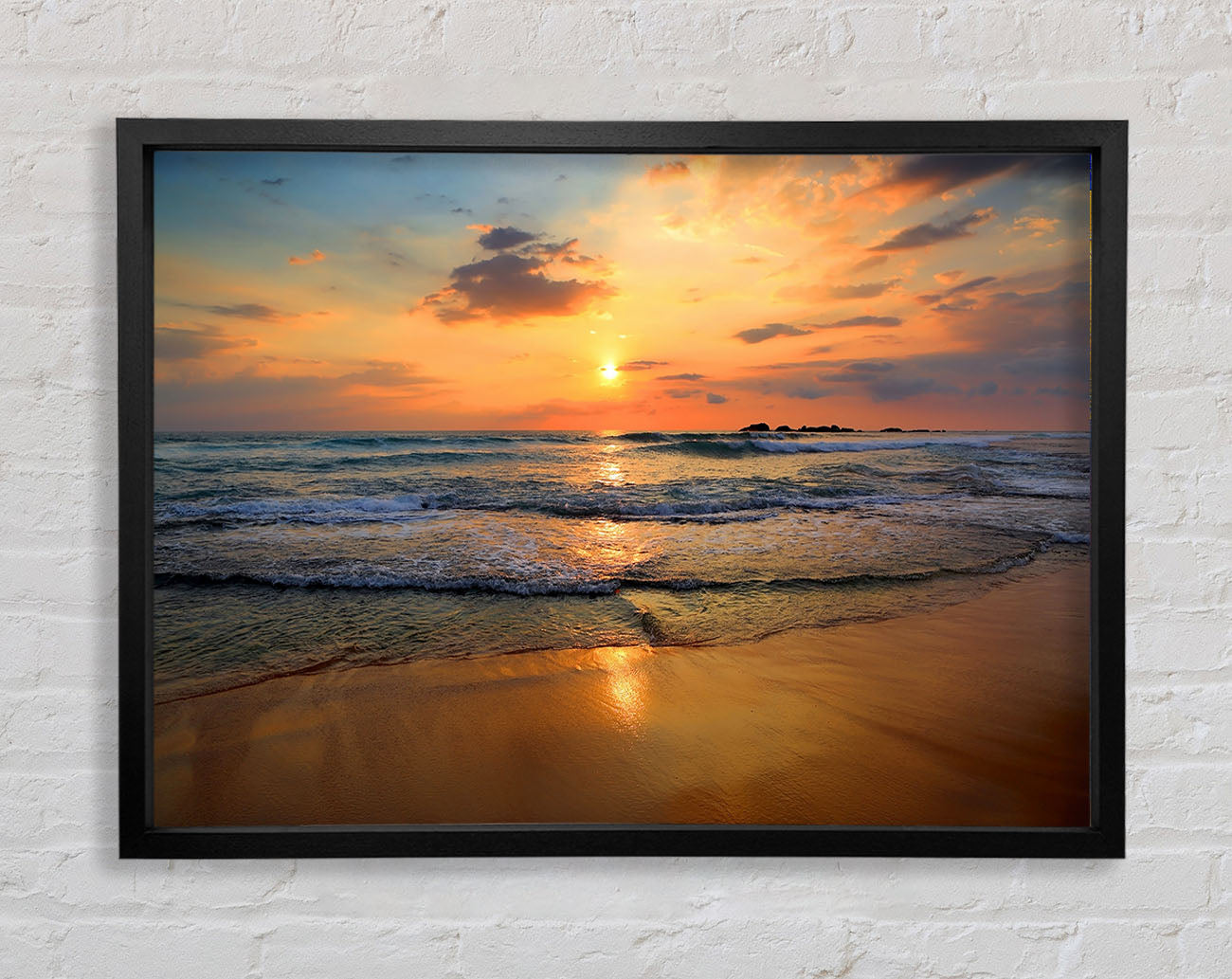 Beach Waves Framed Wall Art