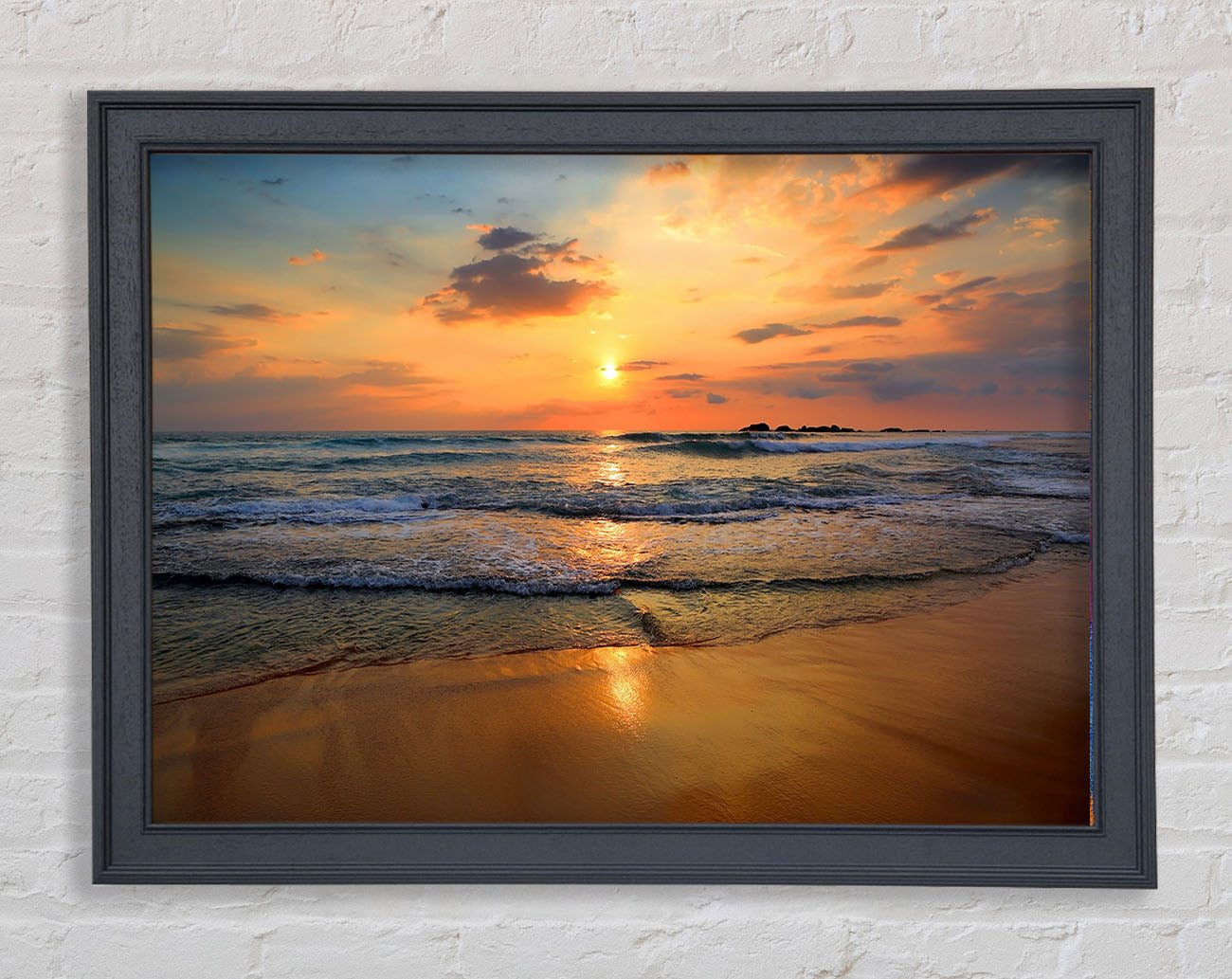 Beach Waves Framed Wall Art