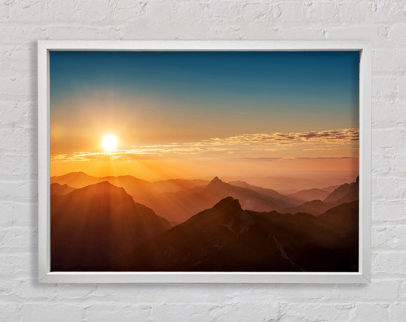 Blazing Sun Glory Framed Wall Art
