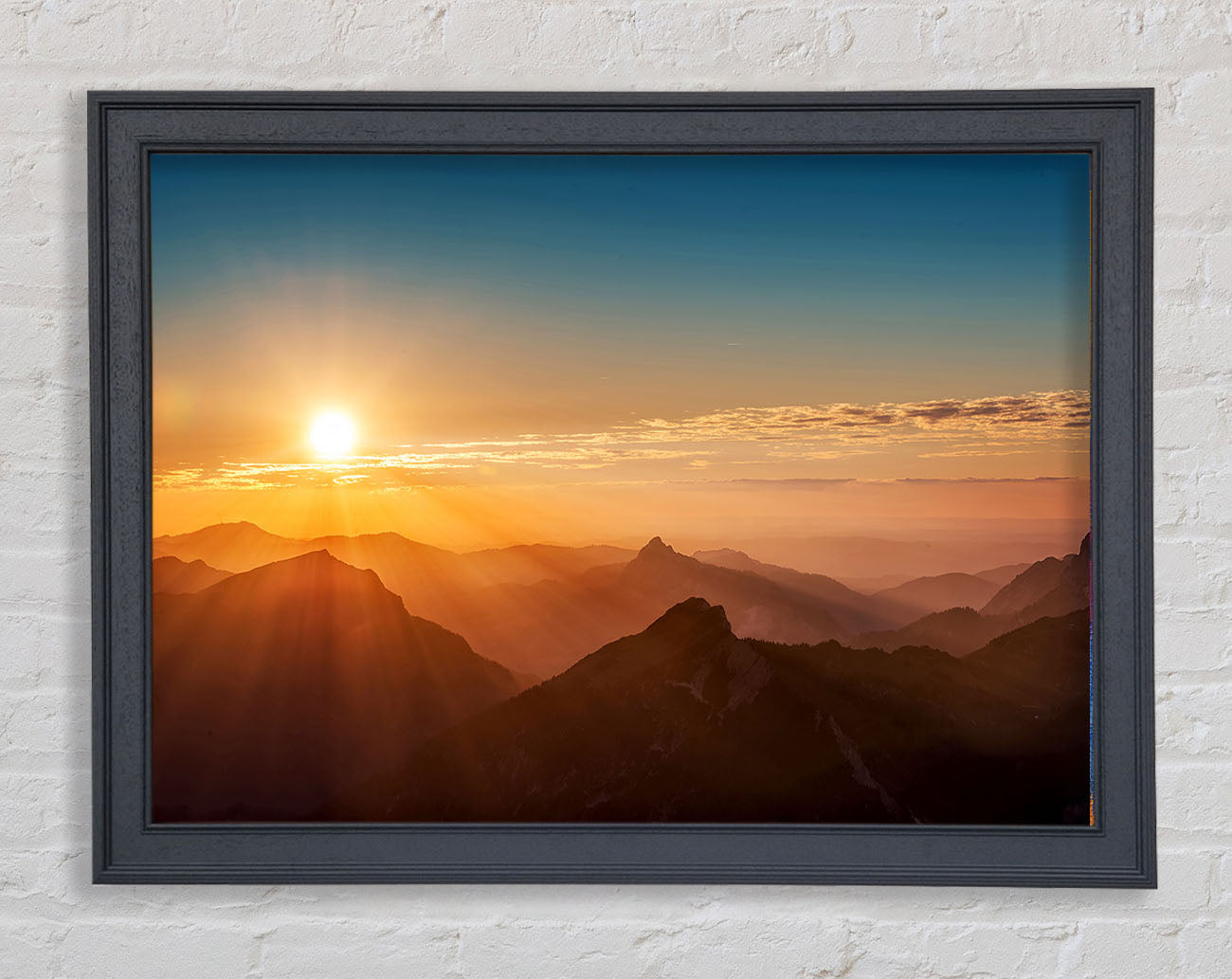 Blazing Sun Glory Framed Wall Art