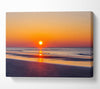 Piercing Orange Sun Blaze Canvas Wall Art