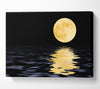 Perfect Moon Reflection Canvas Wall Art