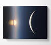 The Edge Of The Ocean Moon Canvas Wall Art