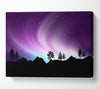 Northern Light Treeline Canvas Wall Art