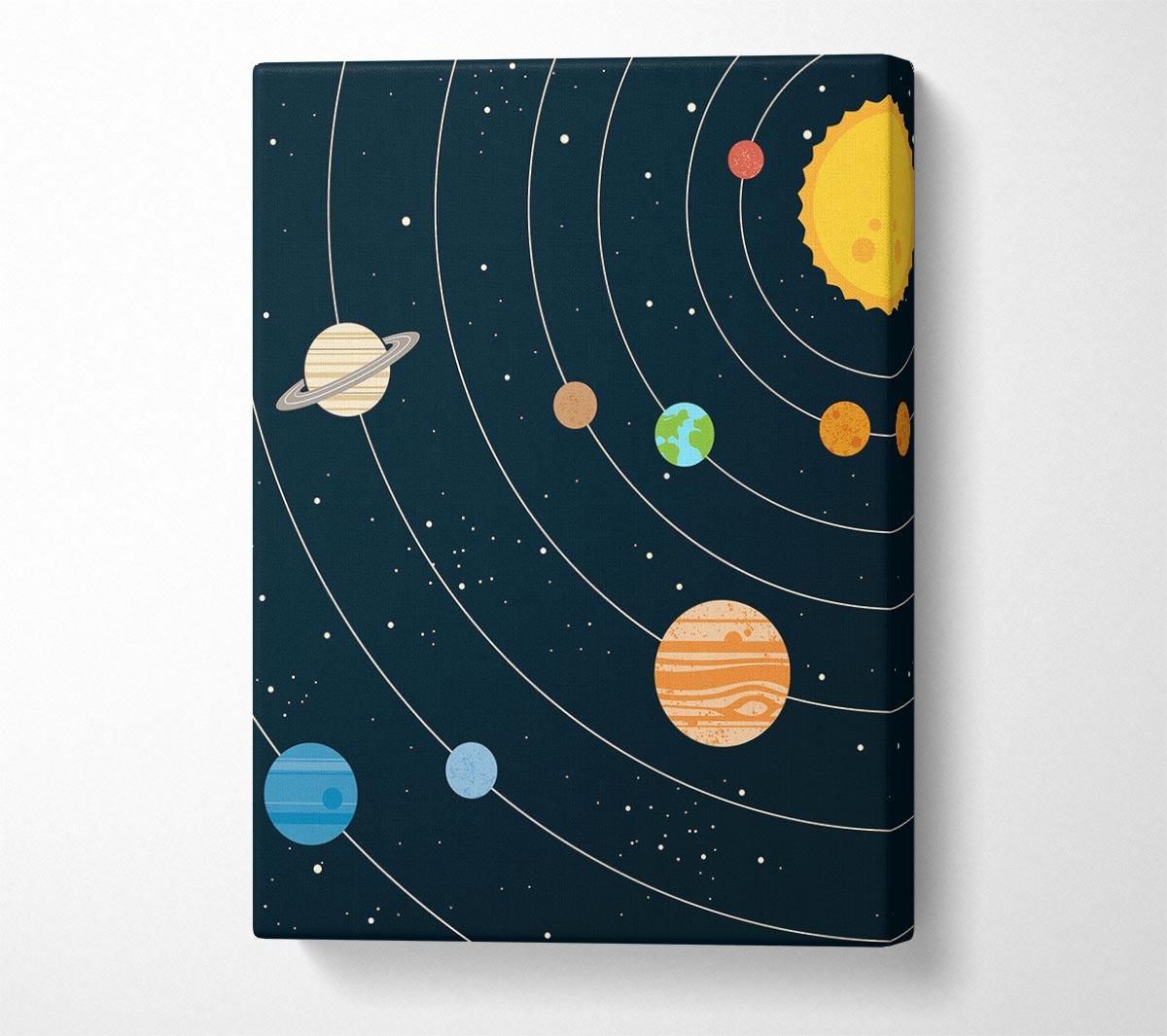 The Solar System 2 Canvas Wall Art