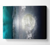 Perfect Moon Ocean Canvas Wall Art