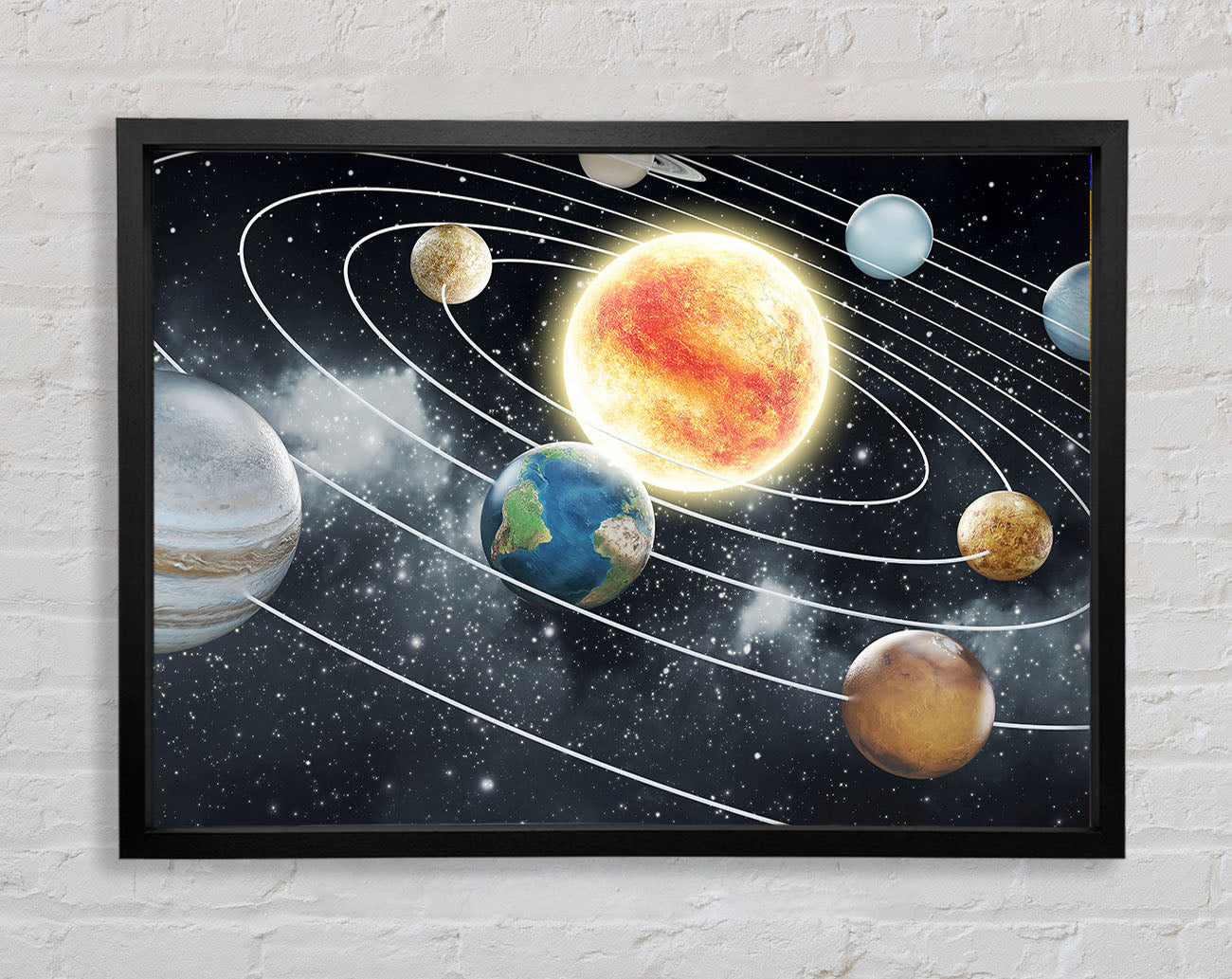 As The Planets Revolve Around The Sun Framed Wall Art
