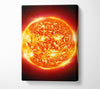 CloseUp Of The Fire Sun Canvas Wall Art