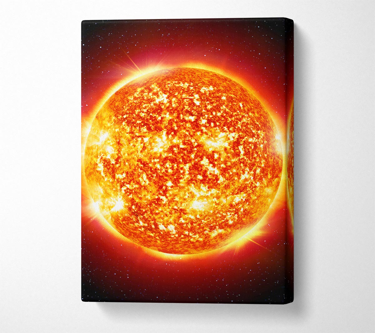 CloseUp Of The Fire Sun Canvas Wall Art