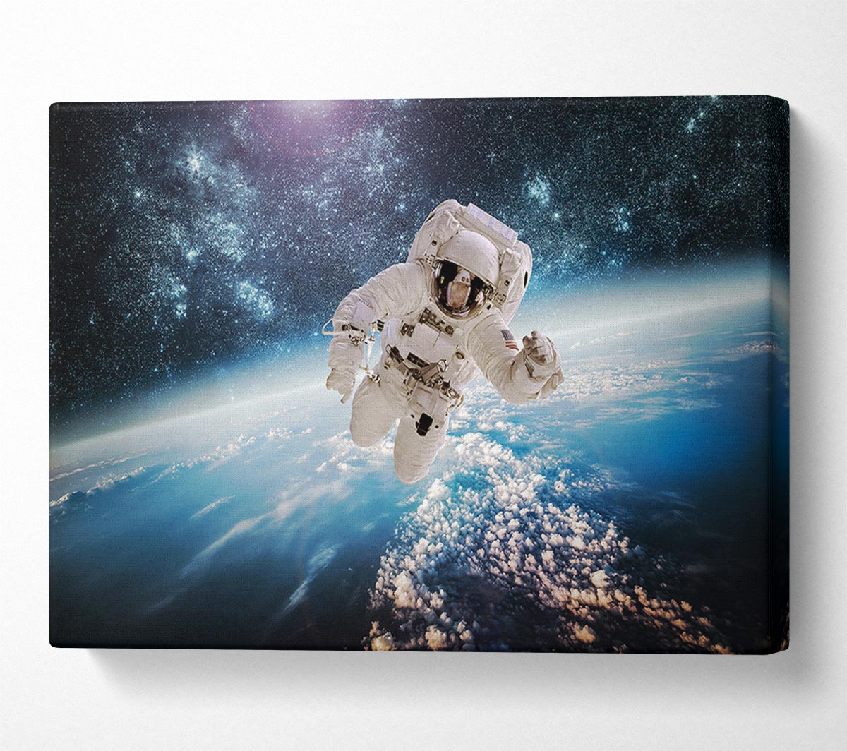 Astronaut In Space Canvas Wall Art