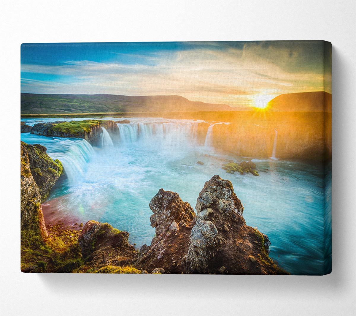 Sunset Over The Stunning Waters Canvas Wall Art