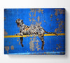 Blue Leopard Canvas Wall Art