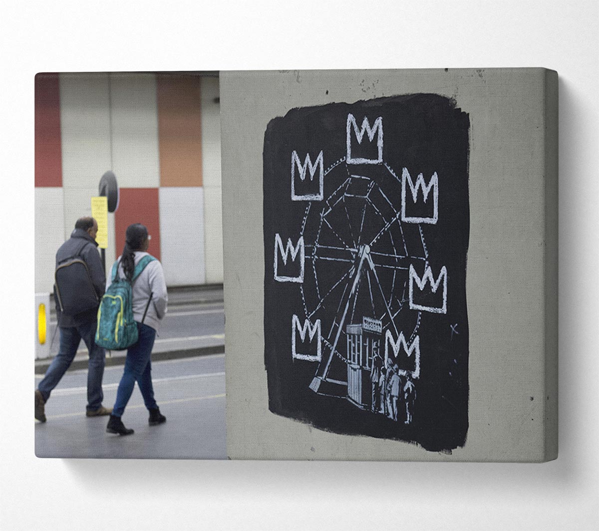 Crown Ferris Wheel Canvas Wall Art