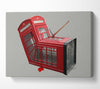 Telephone box Dismaland Canvas Wall Art