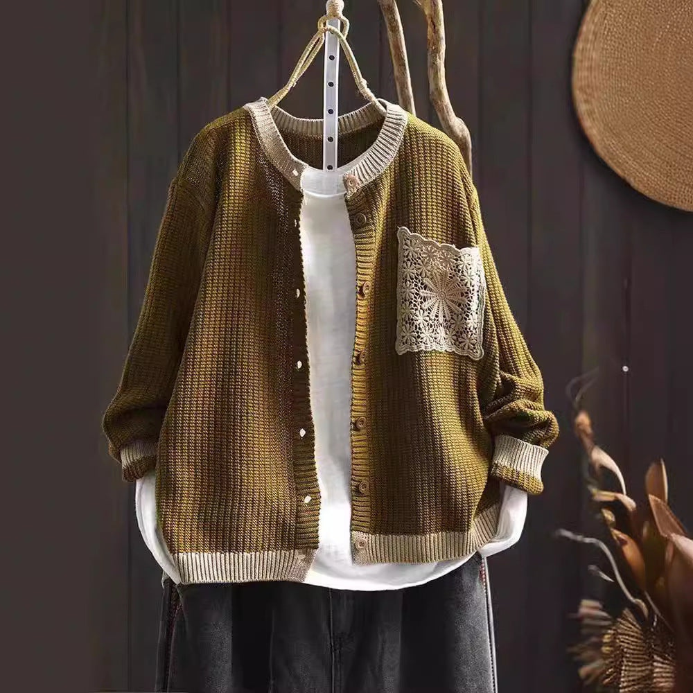 New Casual Outerwear Long-sleeve Cardigan Sweater