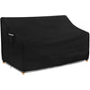 Dokon 2 Seater Garden Bench Covers Waterproof Heavy Duty 420D Oxford Fabric Windproof Anti-UV Outdoor Patio Bench Seat Cover with Air Vent, Garden Seat Covers - 134x66x63/89cm