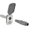 Aquor Wall Hydrant V2+, Frost-Free Outdoor Garden Faucet with Anti-Siphon and Quick Connect, 4 inch, Slate Gray Polymer