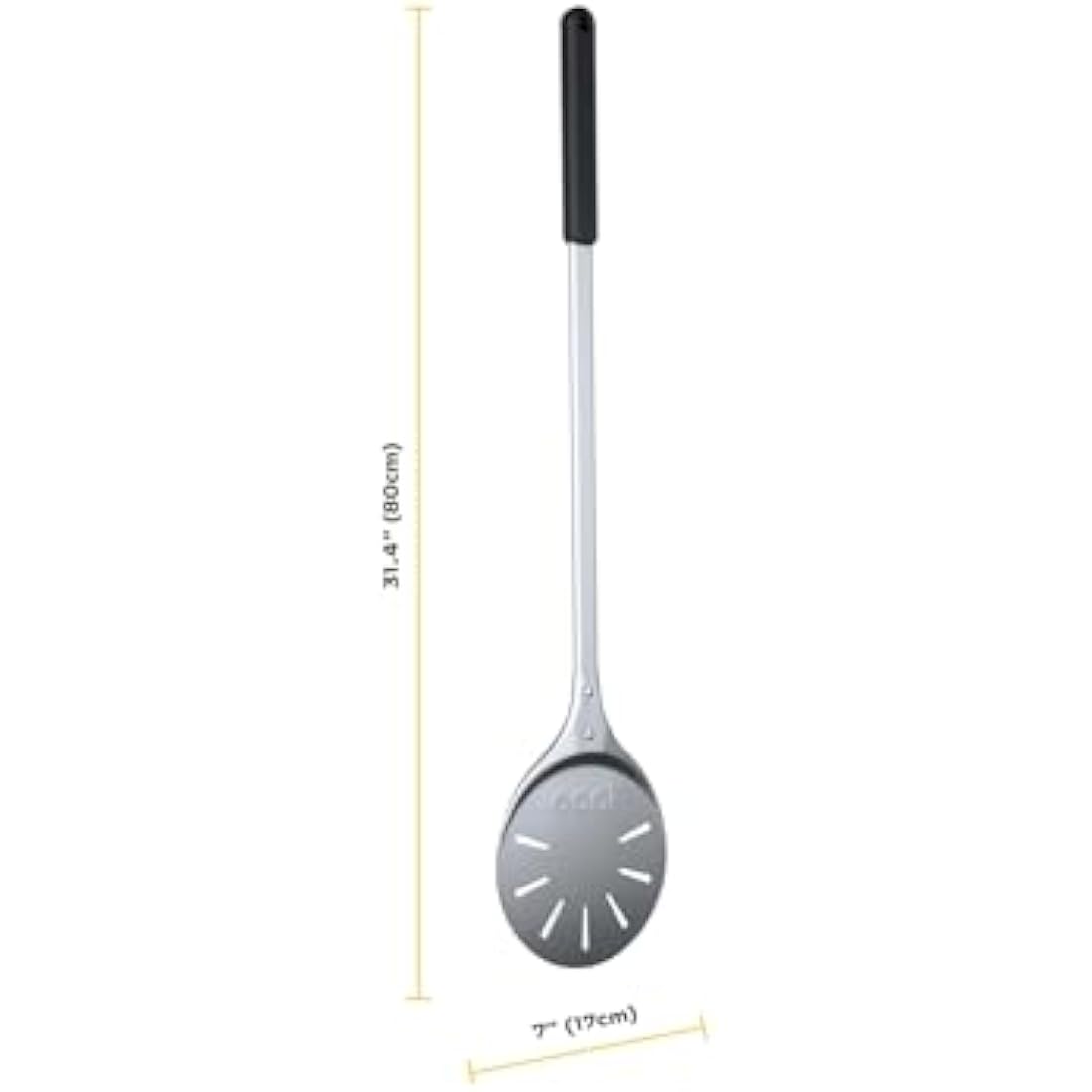 Ooni Pizza Turning Peel - 7 Inch Round Pizza Turner, Long Handle and Lightweight Pizza Peel Turner