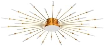 Modern LED Ceiling Light,30+1 Heads Semi Flush Mount Gold Chandeliers Ceiling Lighting for Bedroom Living Room Kitchen Dining Room Restaurant