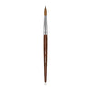 Red Wooden Nail Brush Kolinsky Sable Hair Nail Tool Acrylic Professional Nail Art Brush for UV Gel Polish (12#)