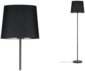 Paulmann 79612 Neordic Enja Floor luminaire max. 1x20W Floor lamp for E27 Lamps Floor luminaire with Fabric Shade Black/Copper 230V Without lamp