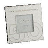 SILVERPLATED & CREAM EPOXY FRAME - HAPPY 50TH ANNIVERSARY 157X157MM FS75050