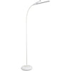 PURElite Natural Daylight Floor Lamp – Twin Lights for Double Power, Flexible LED Floor Light, 4 Colour Brightness Settings, Natural Daylight Bulbs for Reading, Needlework, Sewing, Crafting - White
