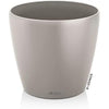 Lechuza CLASSICO Color 60 Self Watering Planter Large Garden Plastic Indoor and Outdoor Flower Plant Pot with Drainage Hole D60 H55.5 cm Sand Brown