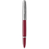 Parker 51 Fountain Pen | Burgundy Barrel with Chrome Trim | Fine Nib with Black Ink Cartridge | Gift Box