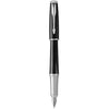 Parker Urban Fountain Pen | Premium Ebony Metal Chiselled | Fine Nib with Blue Ink | Gift Box